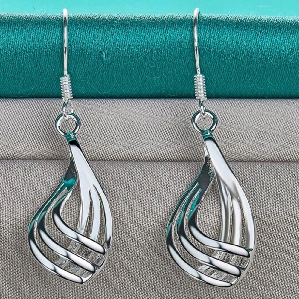 Elegant Silver Drop Earrings